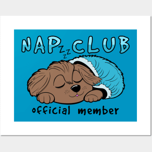 cute Shih Tzu dog - nap club Posters and Art